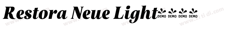 Restora Neue Light字体转换 Restora Neue Light字体转换
